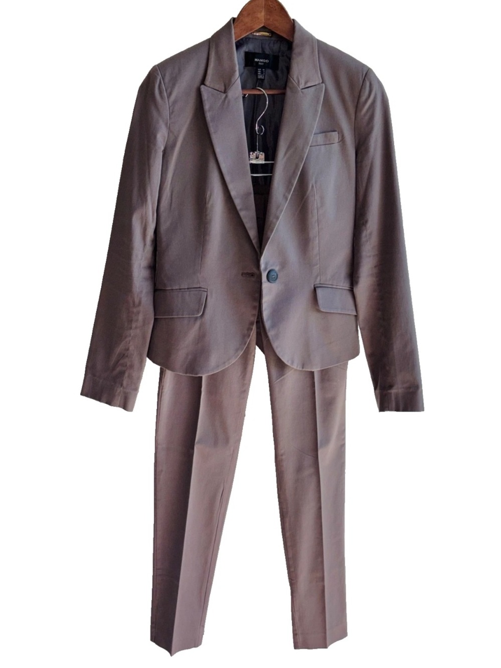 Mango Purple Women's Blazer and Matching Pants Set